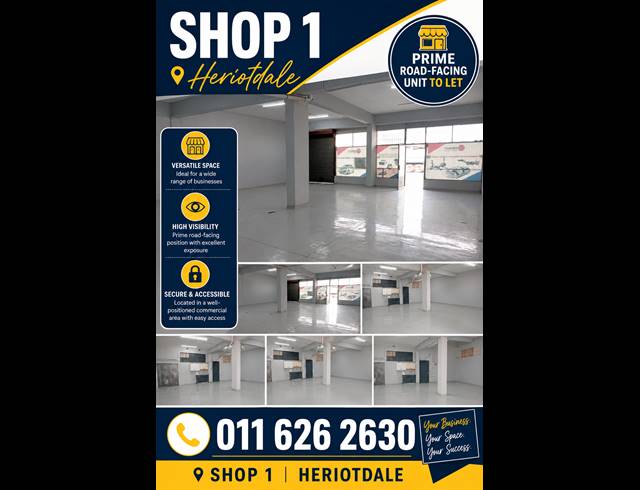 Industrial property to rent in HERIOTDALE